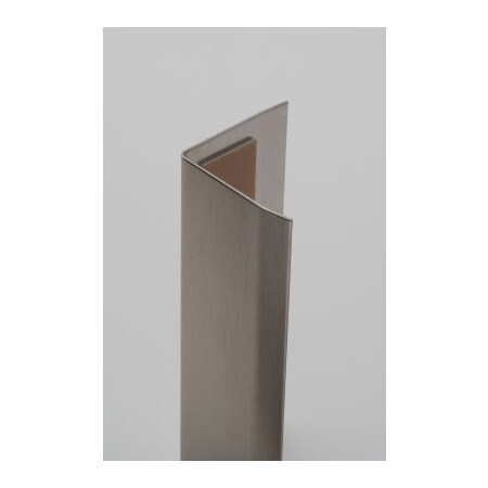 Western Fabricating Llc Western Fabricating 90Deg SS Corner Guard, 16 Ga., 3M Tape, 3/8 Wings, Sq. Corners, 60Lx3Wx3H 30306016_90-degree_square-corner_tape_w